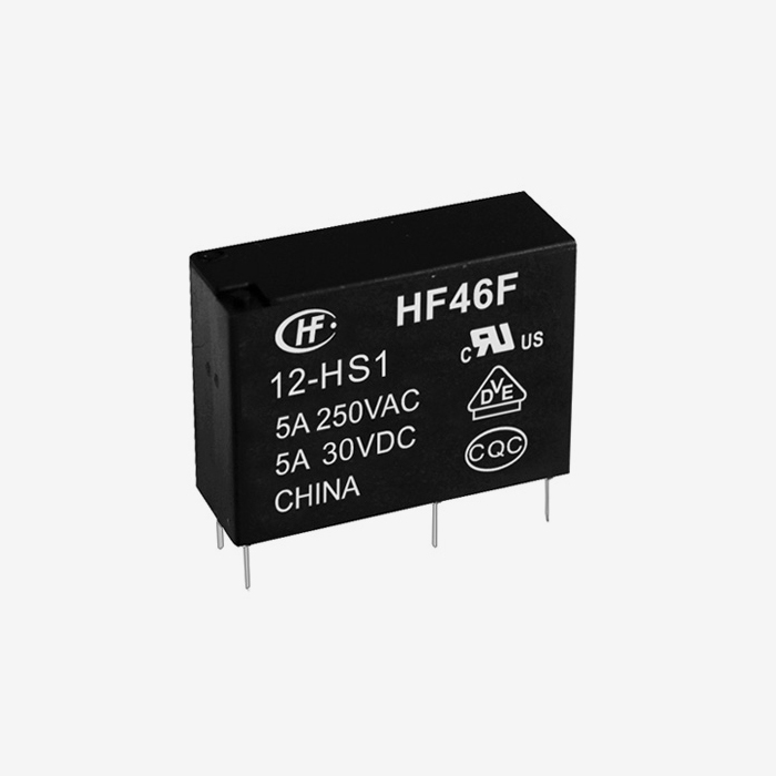 HF3FF-JQC-3FF 005 012 024-1HS Mini Power Relay 5V/12V/24V DC 10A 4-Pins Hongfa 